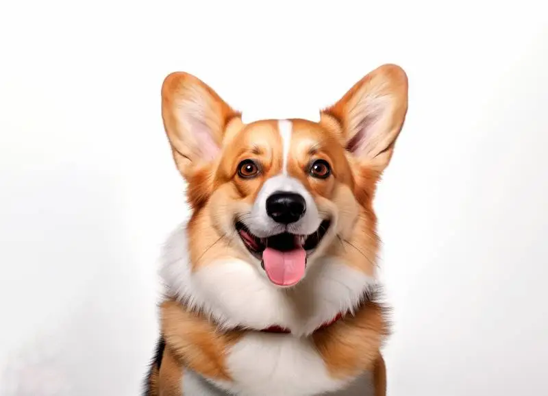 High-Resolution Photo of a Corgi Isolated on a White Background