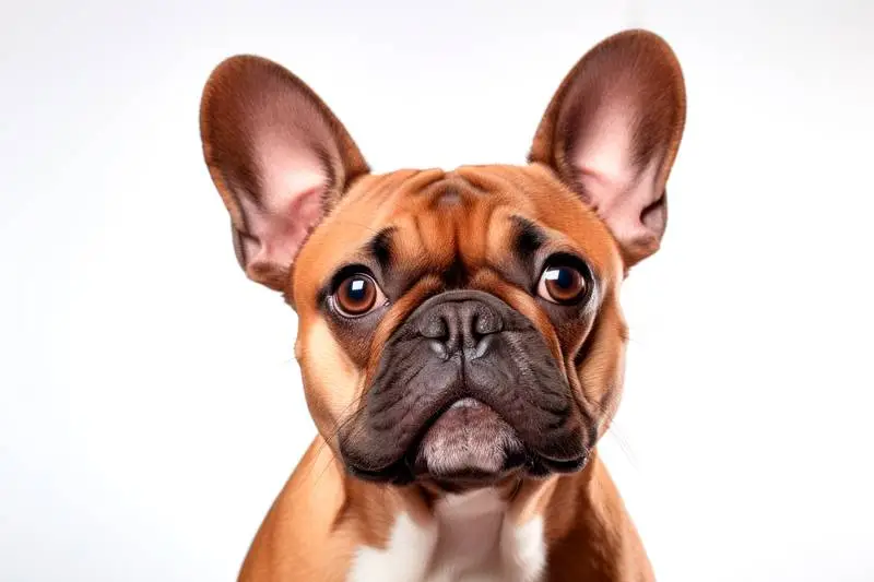 High-Resolution Photo of a French Bulldog Isolated on a White Background