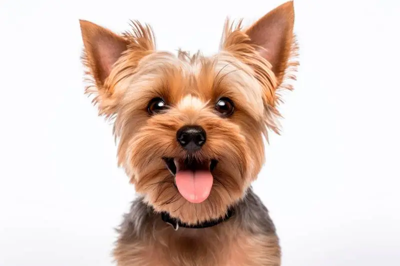 High-Resolution Photo of a Yorkshire Isolated on a White Background