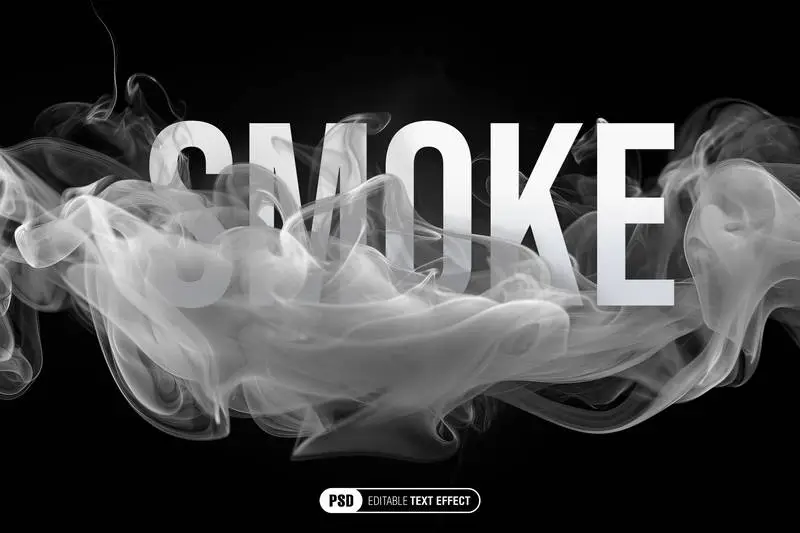 Editable Smoke Text Effect