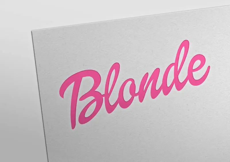 Engraved Pink Text Effect over a Paper Texture for Doll