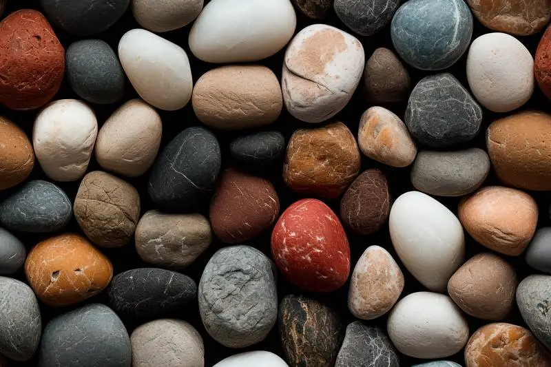 Photo of Bright Colored River Stones
