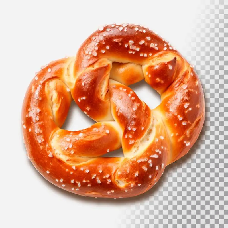 Isolated Image of a Pretzel on a Transparent Background