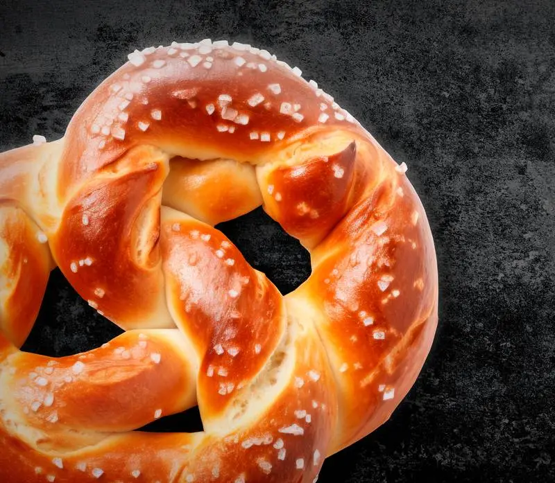 Image for Oktoberfest Grunge with a Pretzel on a Blackboard Background