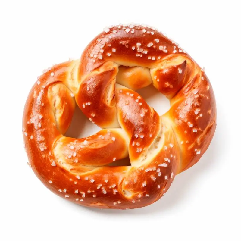 Realistic Pretzel Image on a White Background
