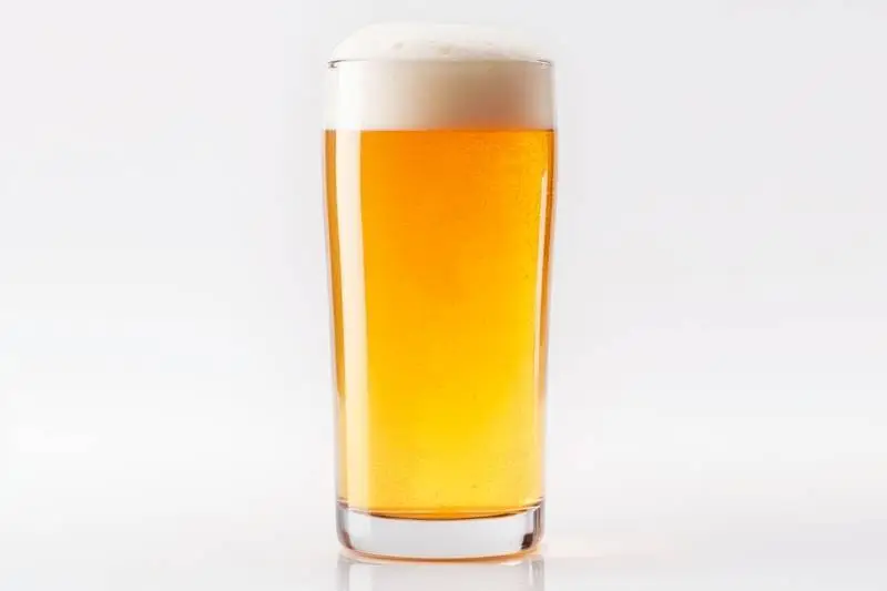 Image of a Beer Glass Isolated on a White Background