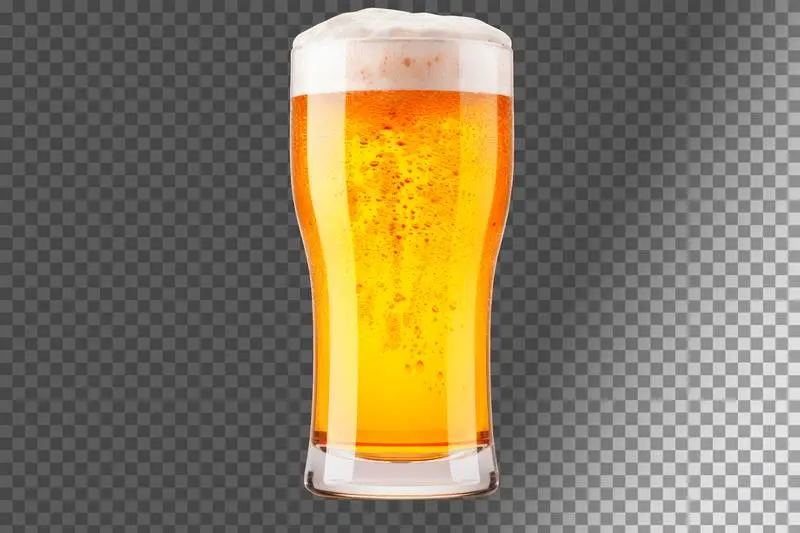 Isolated Oktoberfest Beer Glass on a Transparent Background