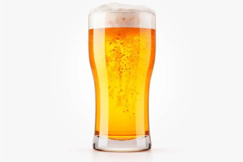 Image of an Oktoberfest Beer Glass on a White Background