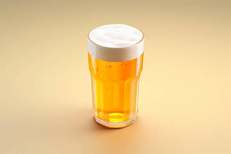 Image of a 3D Glass of Beer on a Light Background