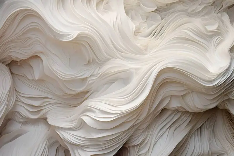Photo of an Intricate Flowing White Texture