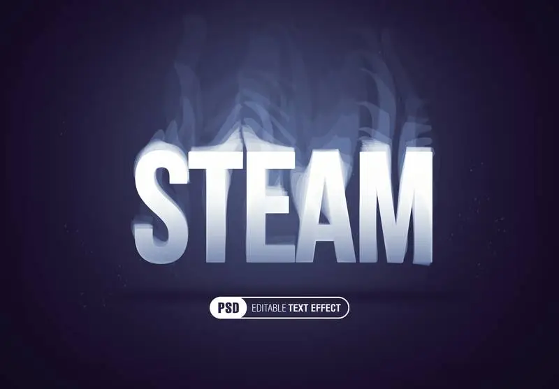 White Vapour Editable Text Effect