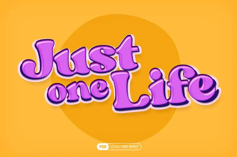 Editable 3D Pink Cartoon Text Effect