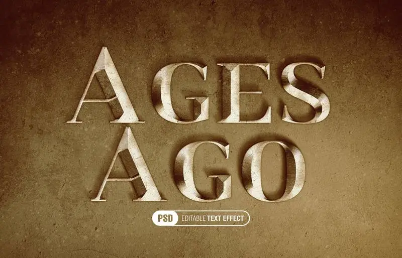 Ancient Stone Text Effect