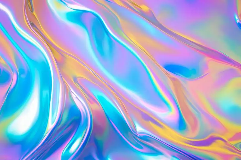 Iridescent Fluid Texture Background