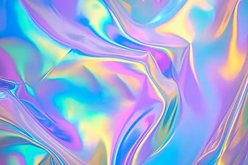 Iridescent Waving Texture Background