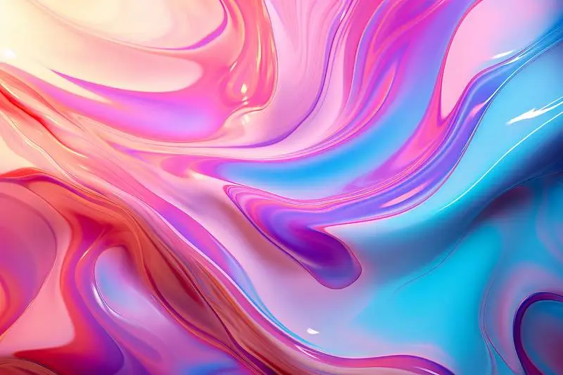 Background of an Iridescent Liquid Texture