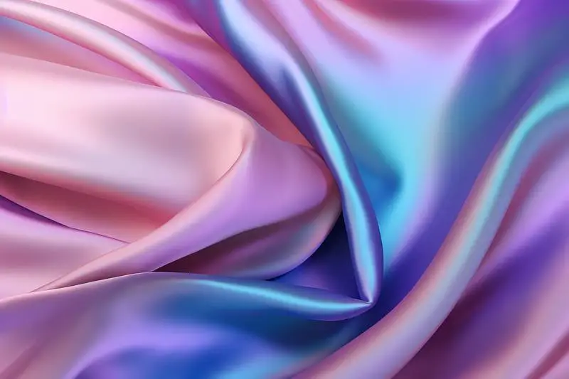 Iridescent Waving Fabric Texture Background