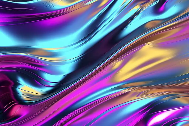 Metallic Iridescent Fabric Texture