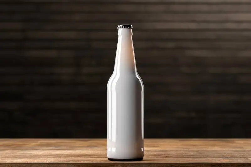Photo of a Blank Beer Bottle