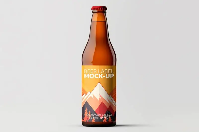 Mockup of Beer Brand Label