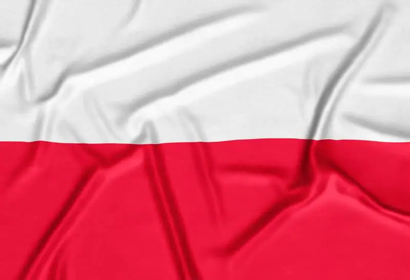 Realistic Poland Flag Background