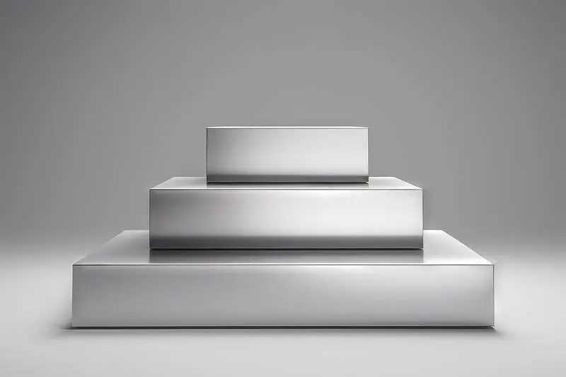 Rendering of a Metallic Podium for Product Presentation