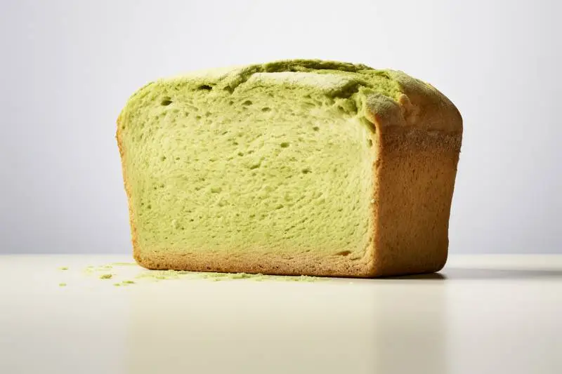 Photo of Pea Flour Bread Isolated on White Background