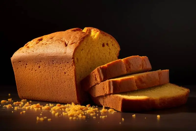 Photo of a Homemade Pumpkin Bread Isolated on Black Background