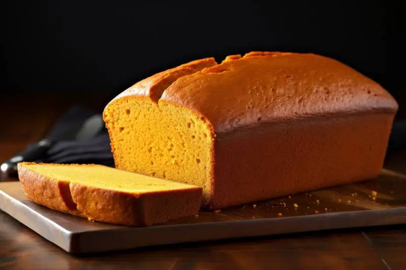 Photo of a Pumpkin Bread Isolated on Black Background