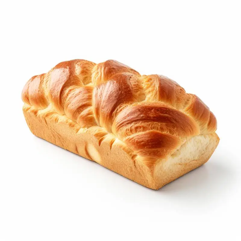 Photo of Homemade Danish Bread Isolated on White Background