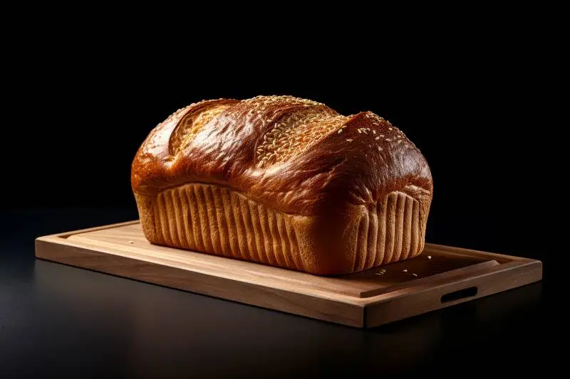 Photo of Homemade Japanese Bread on Black Background