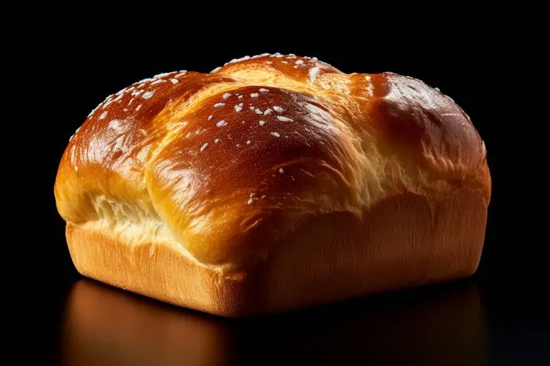 Photo of Homemade Japanese Bread on Dark Background