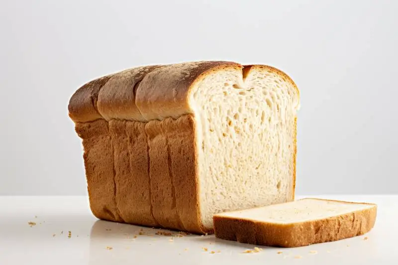 Photo of Homemade Sandwich Bread on Light Background