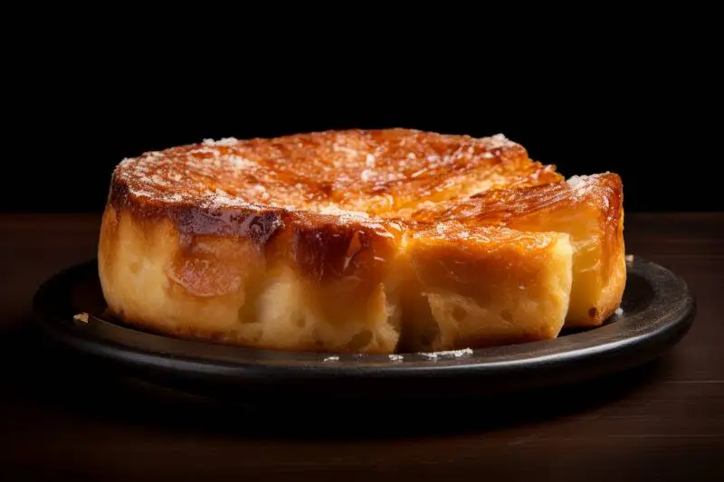 Photo of Homemade Bread Cake on Black Background