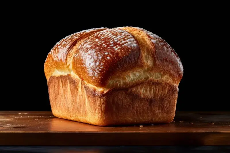 Photo of Homemade Soufflé Bread on Black Background