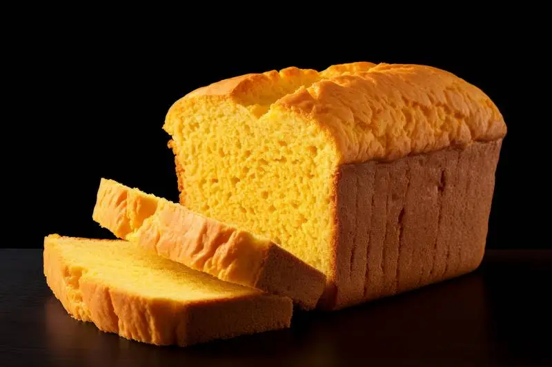 Photo of Sliced Chickpea Flour Bread on Black Background