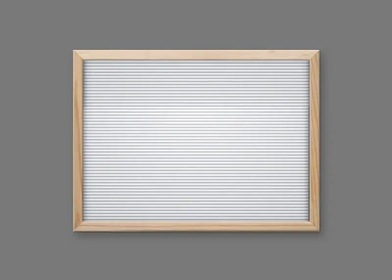 Interchangeable Letters Horizontal Whiteboard