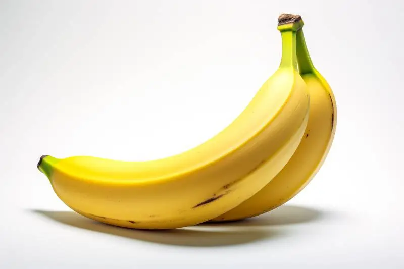 Picture of a Banana on a White Background