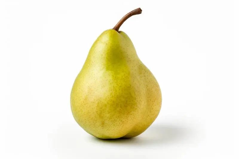 Picture of a Fresh Pear on a White Background