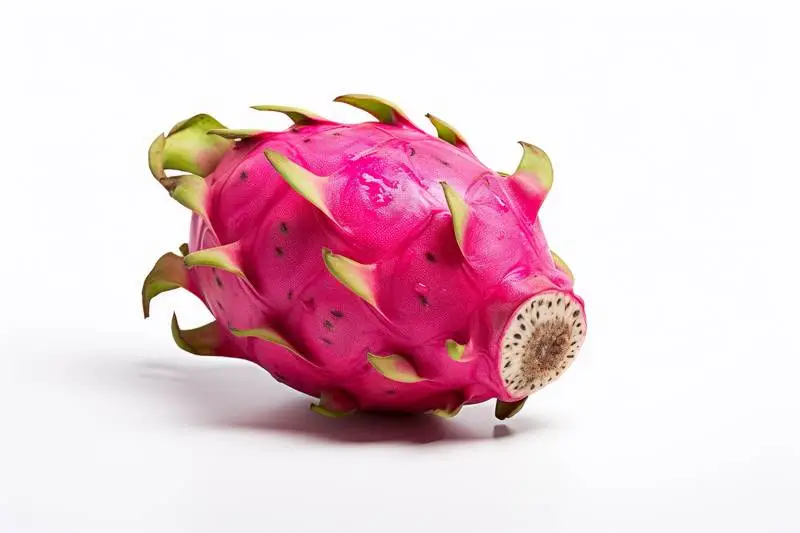 Picture of a Dragon Fruit on a White Background