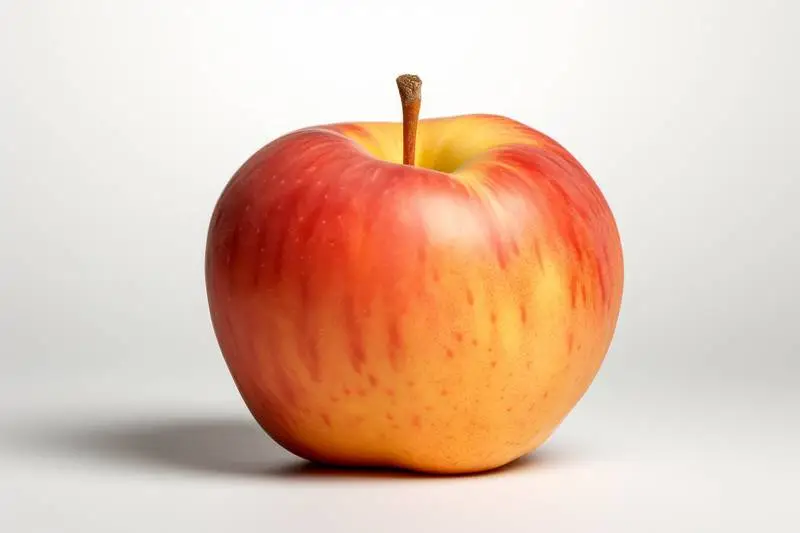 Picture of a Nice Apple on a White Background