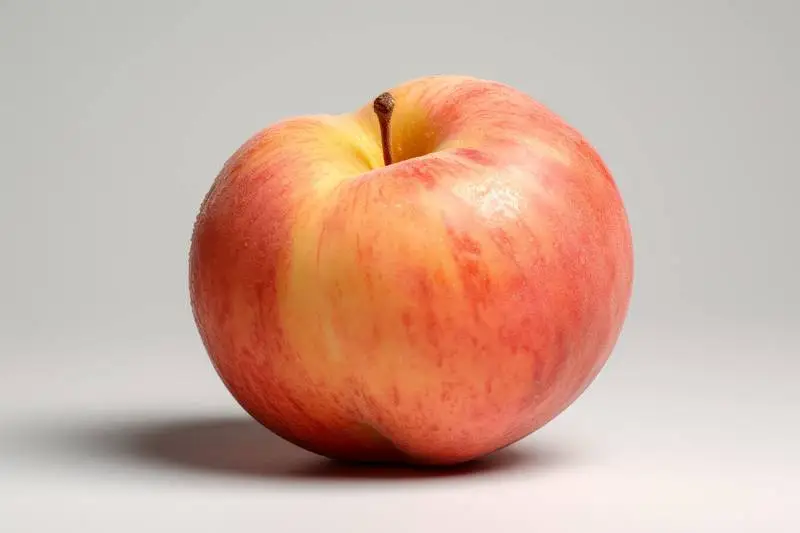 Picture of an Apple on a White Background