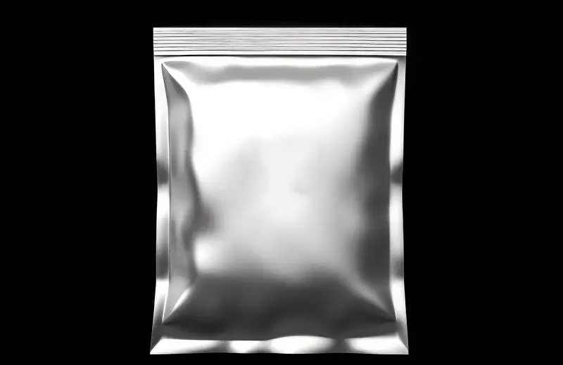 Photo of Shipping Bag on Black Background