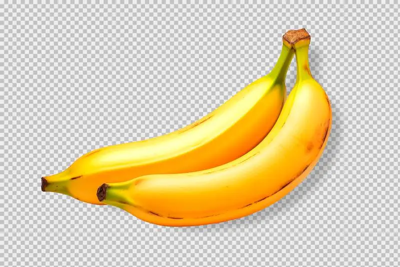 Photo of Bananas Isolated on a Transparent Background