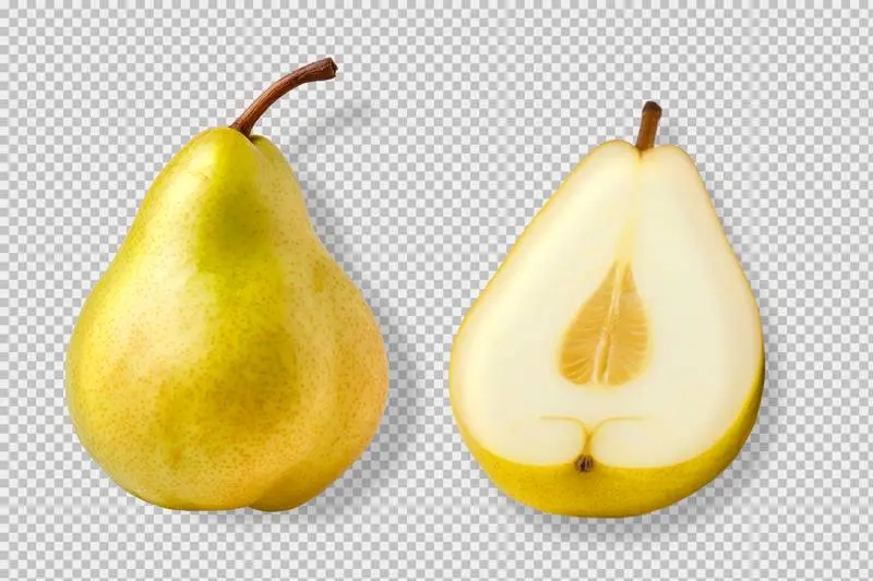 Photo of Pears Isolated on Transparent Background