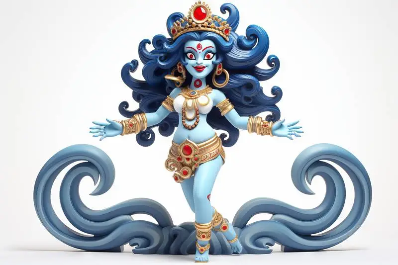 Cartoon Image of Goddess Kali