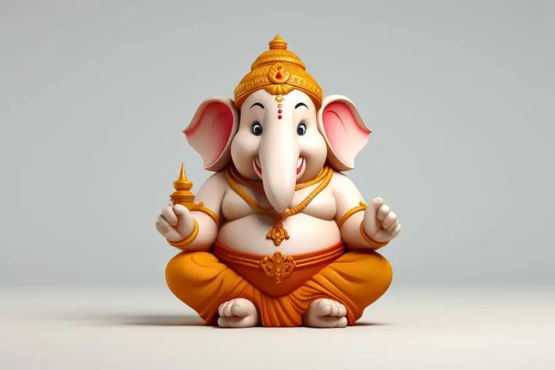 Cartoon 3D Image of the Hindu Deity Ganesha