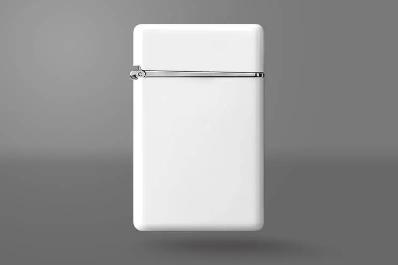 Image of a Lighter on a Grey Background