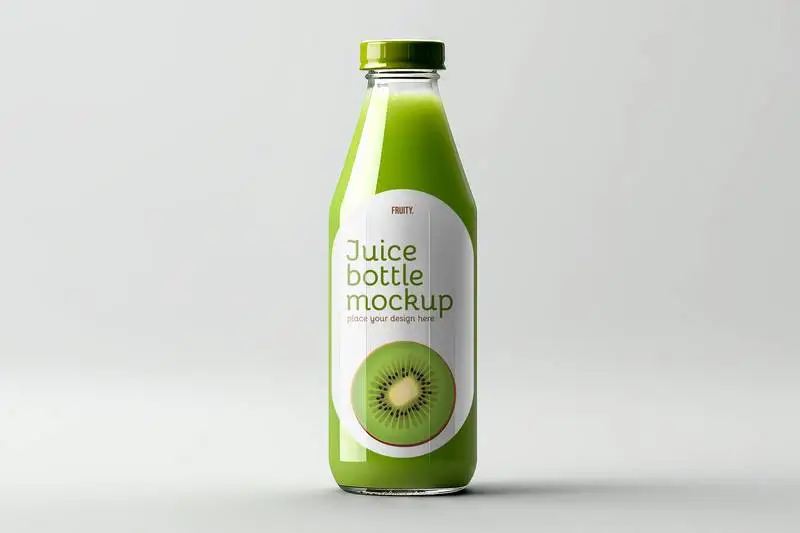 Juice Bottle Label Mockup