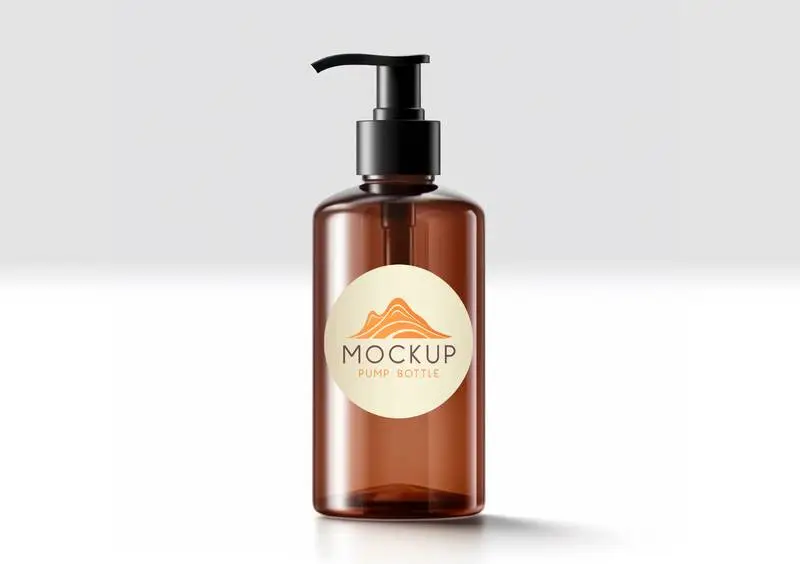 Mockup of Pump Bottle Label